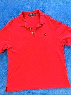 Ralph Lauren Men’s Red Polo with Navy Pony